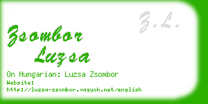 zsombor luzsa business card